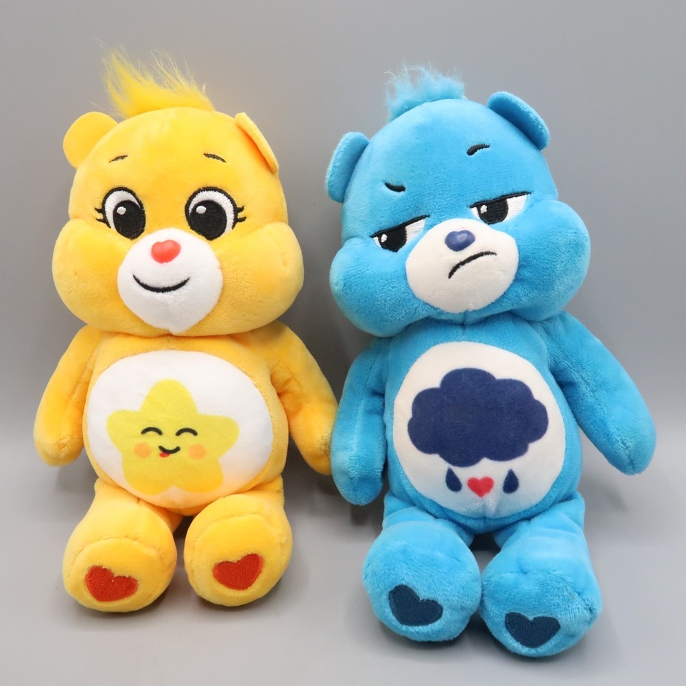 Care Bears 2021 Grumpy and Sunshine Plush 10 inch Stuffed Toy Lot of 2